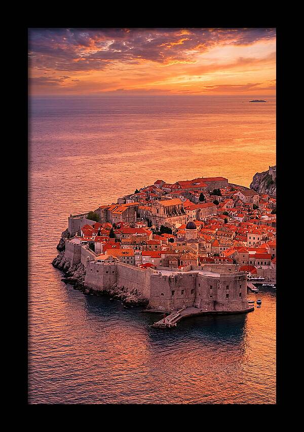 Dubrovnik Old Town At Sunset