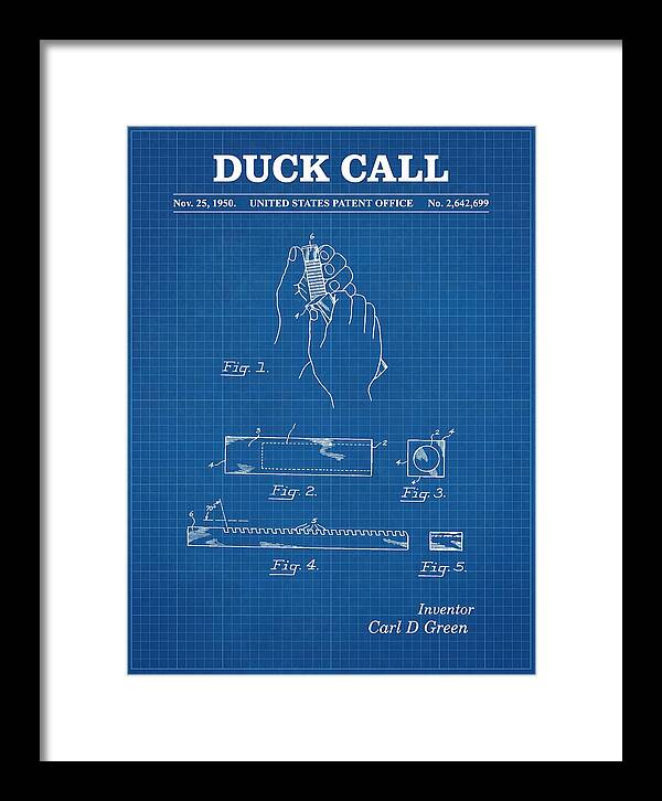 Duck Call Blueprint Patent Us2642699a
