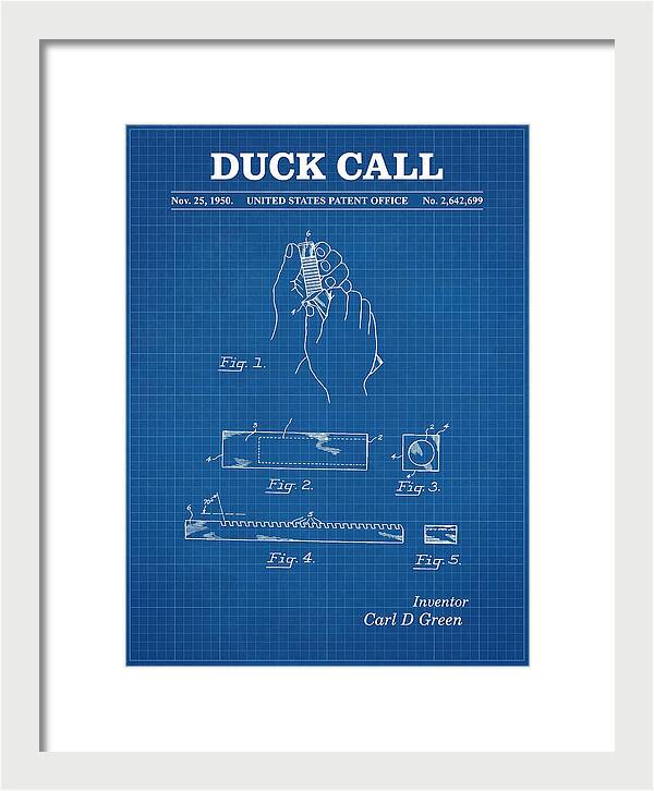 Duck Call Blueprint Patent Us2642699a