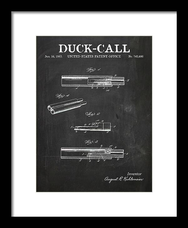 Duck Call Chalkboard Patent Us742680a