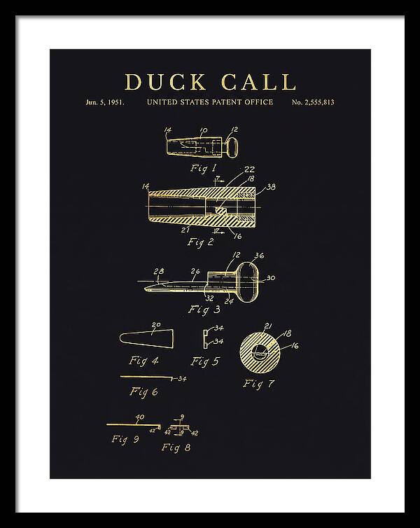 Duck Call Gold Patent Us2555813a