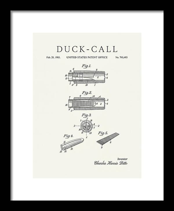 Duck Call Minimalist Patent Us795493a