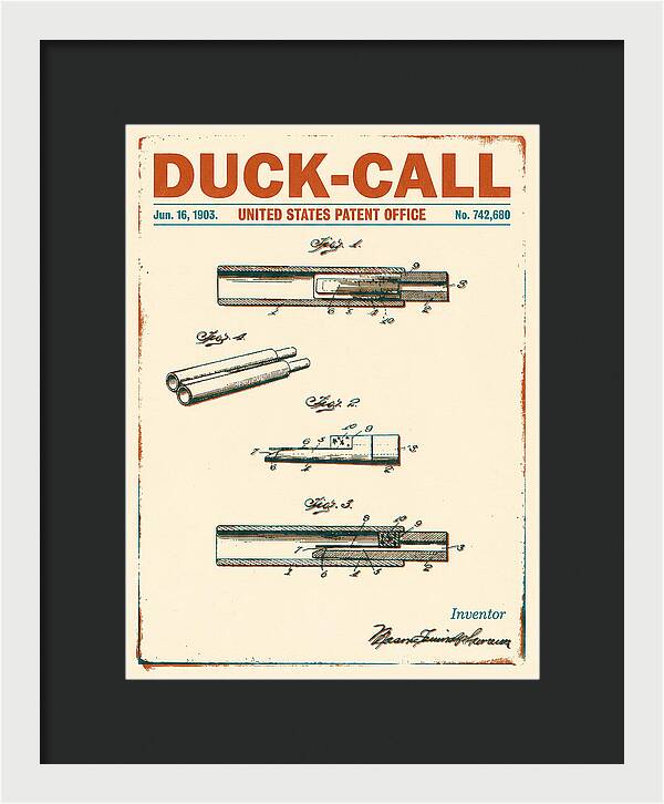 Duck Call Retro Patent Us742680a