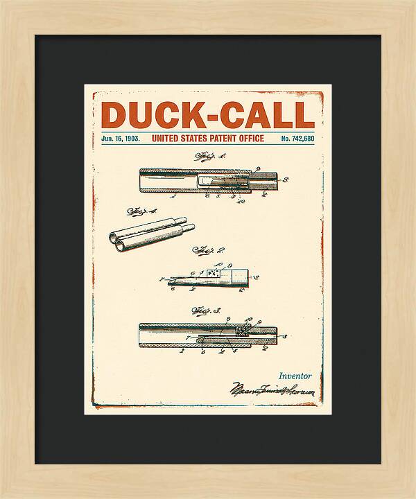 Duck Call Retro Patent Us742680a