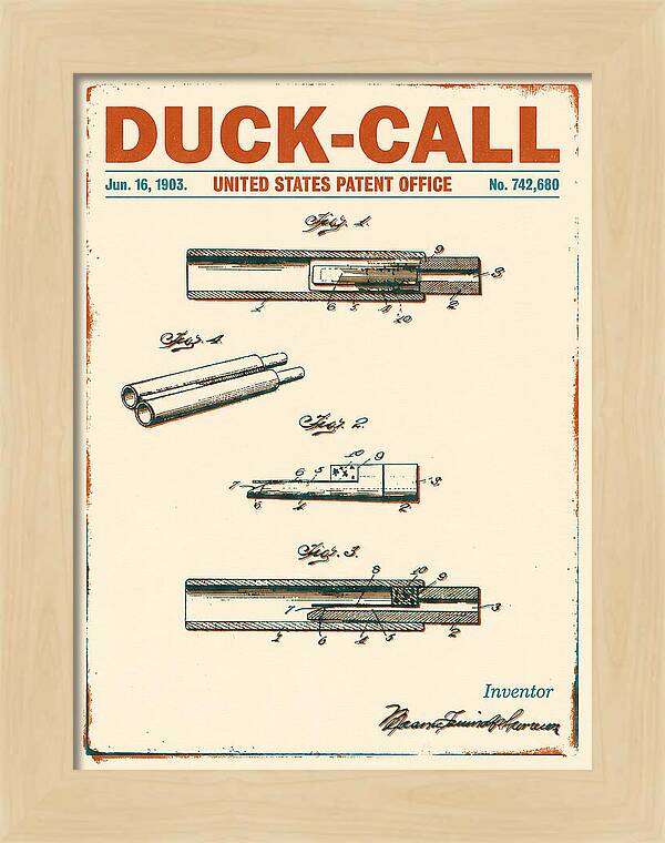 Duck Call Retro Patent Us742680a