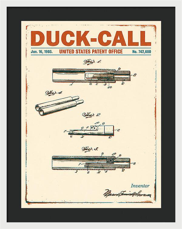 Duck Call Retro Patent Us742680a