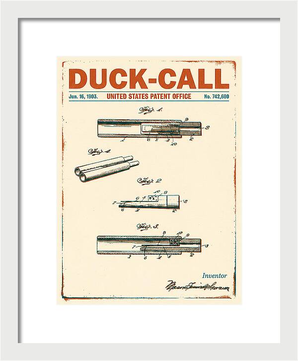Duck Call Retro Patent Us742680a