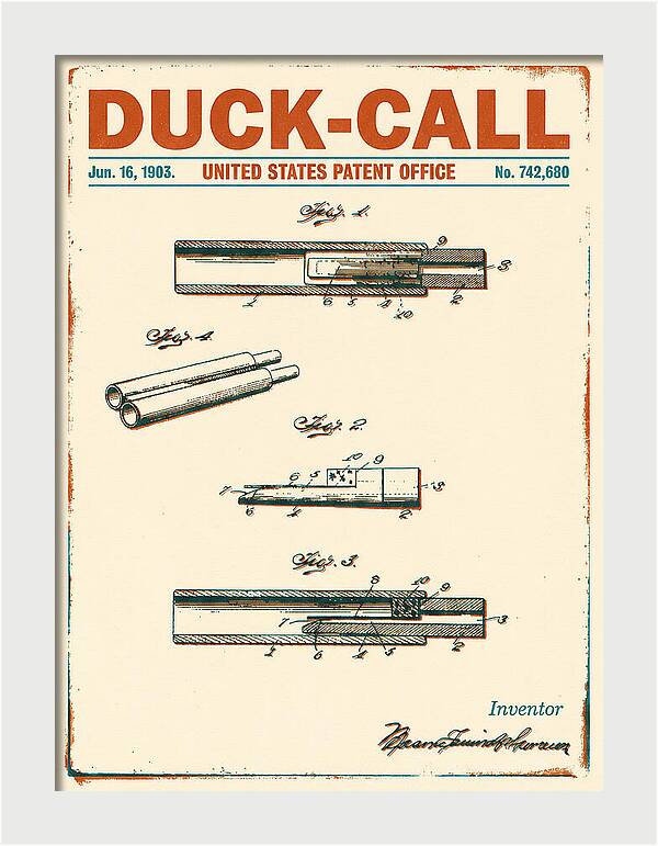 Duck Call Retro Patent Us742680a