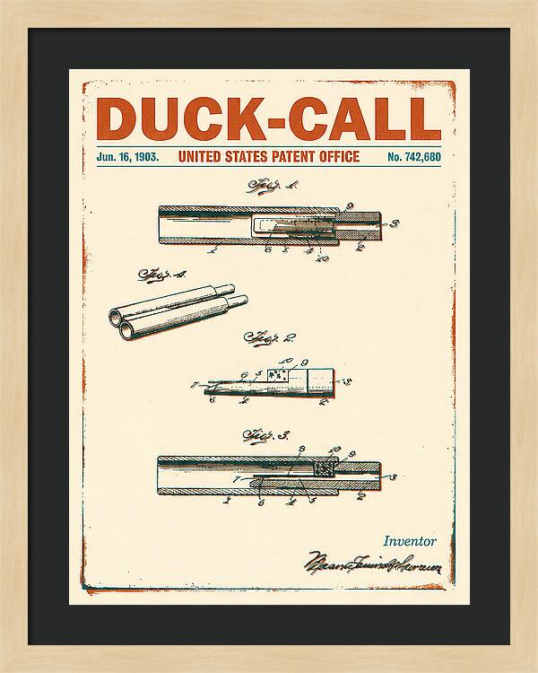 Duck Call Retro Patent Us742680a