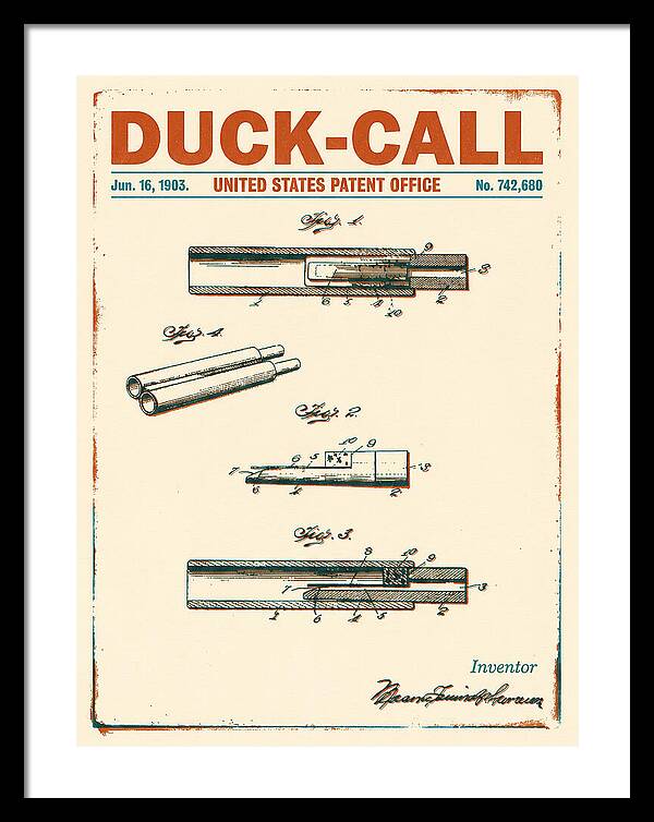 Duck Call Retro Patent Us742680a