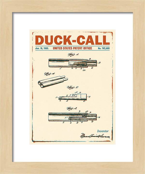 Duck Call Retro Patent Us742680a