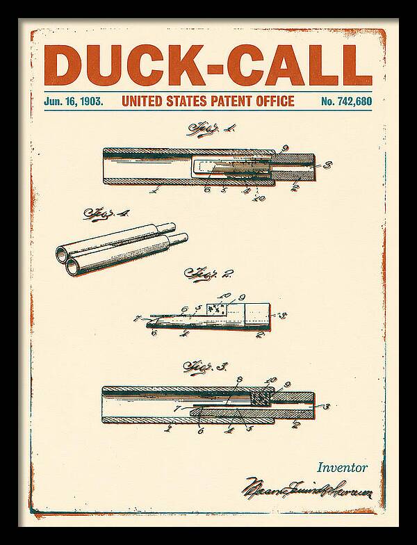 Duck Call Retro Patent Us742680a