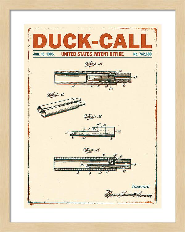 Duck Call Retro Patent Us742680a