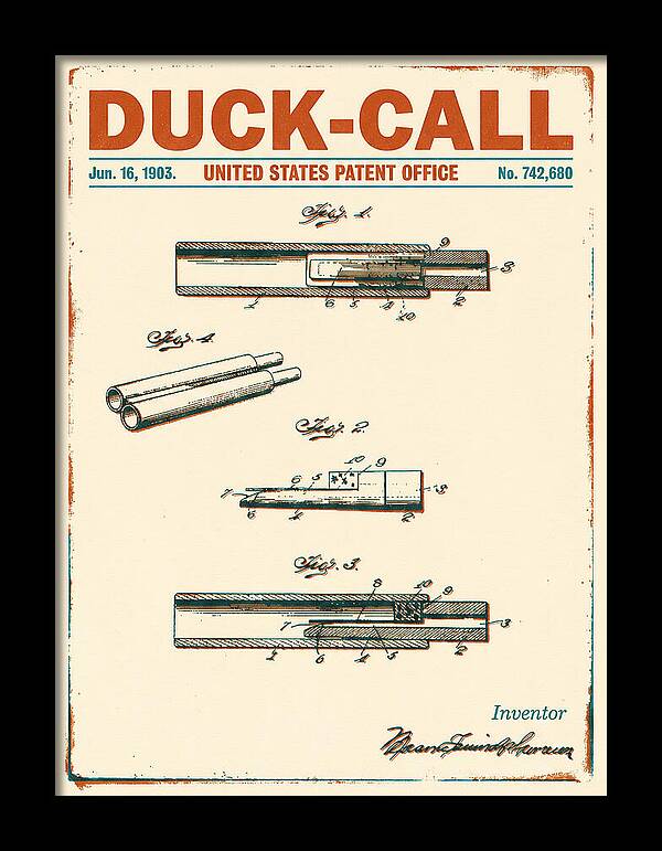 Duck Call Retro Patent Us742680a