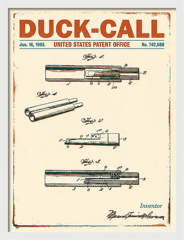 Duck Call Retro Patent Us742680a