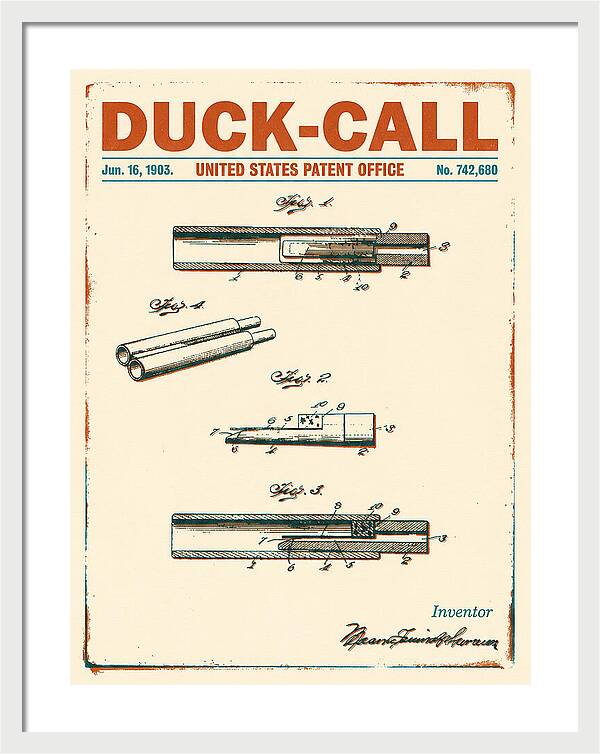 Duck Call Retro Patent Us742680a