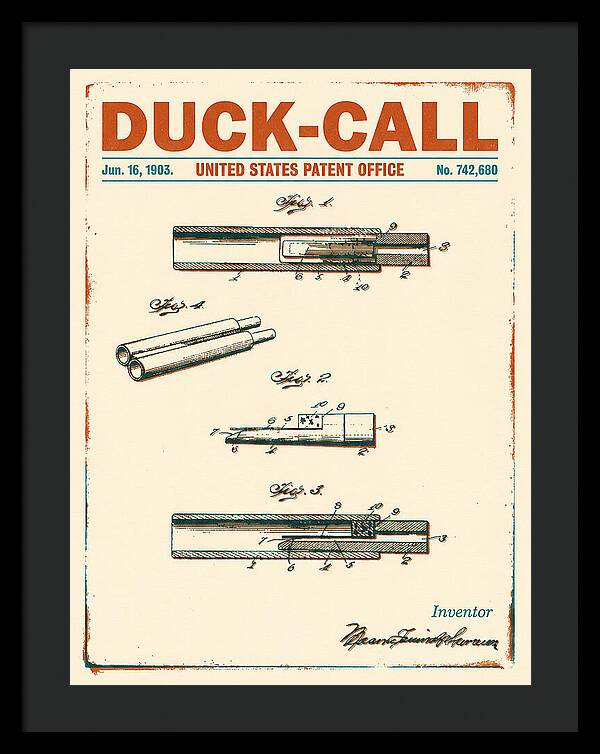 Duck Call Retro Patent Us742680a