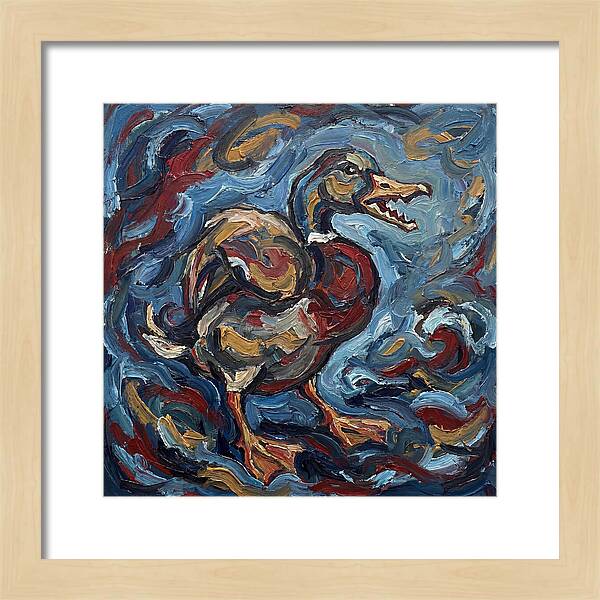 Duck In Abstract Swirls