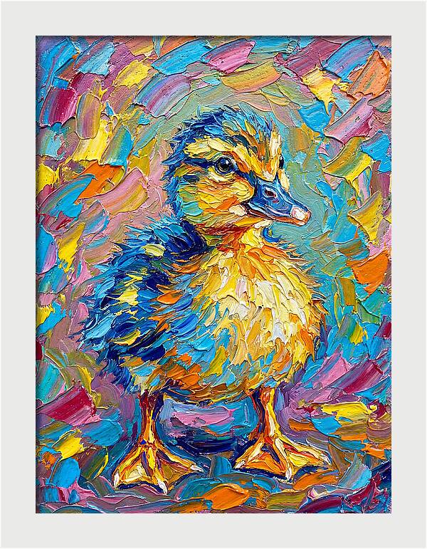 Duckling In Vibrant Colors