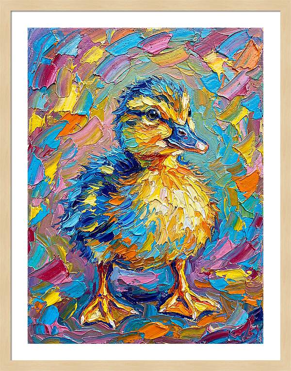 Duckling In Vibrant Colors