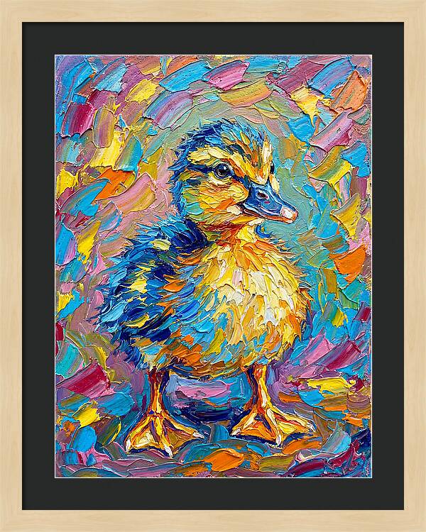 Duckling In Vibrant Colors