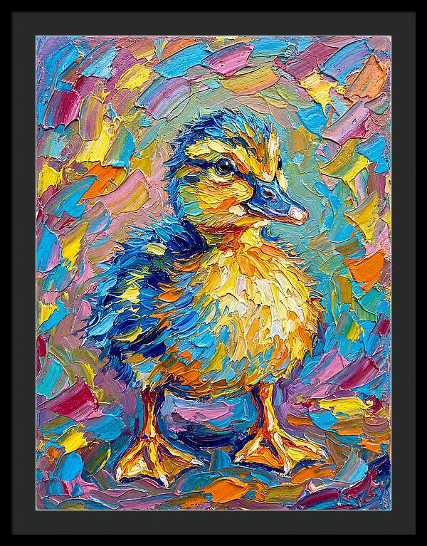 Duckling In Vibrant Colors
