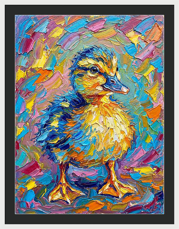 Duckling In Vibrant Colors
