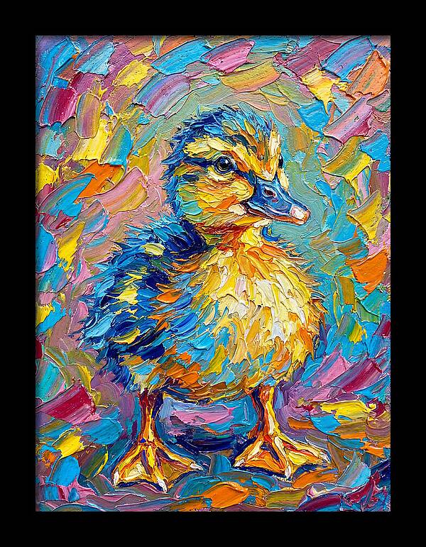 Duckling In Vibrant Colors