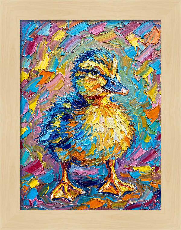 Duckling In Vibrant Colors