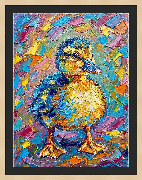 Duckling In Vibrant Colors