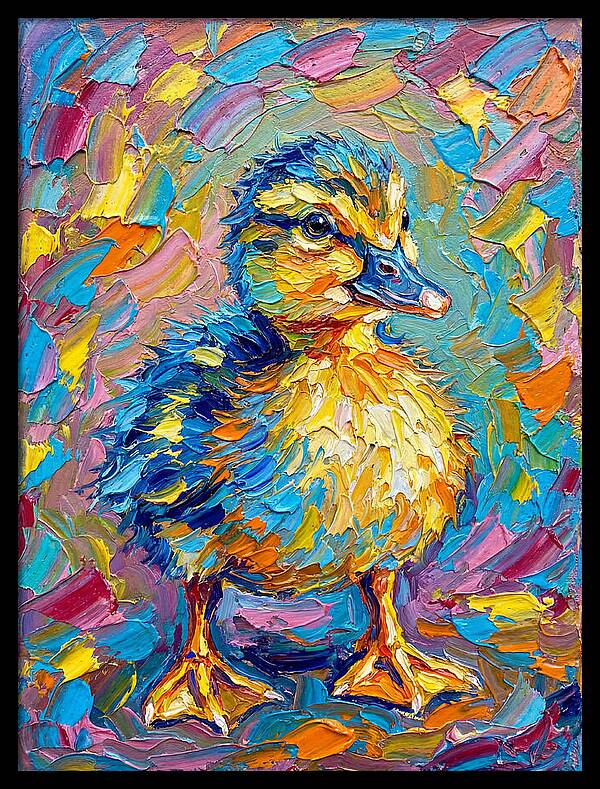 Duckling In Vibrant Colors