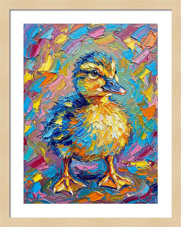 Duckling In Vibrant Colors