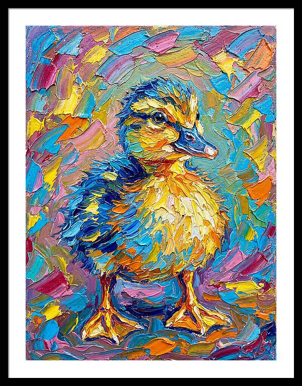 Duckling In Vibrant Colors