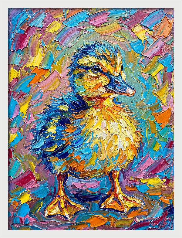 Duckling In Vibrant Colors