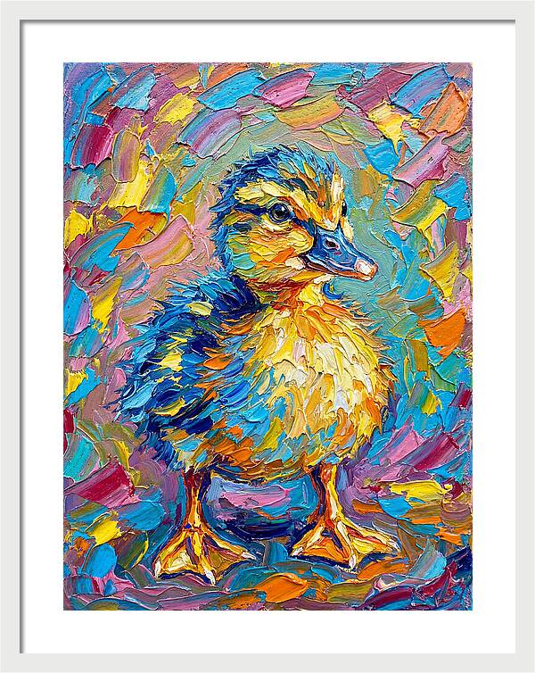 Duckling In Vibrant Colors