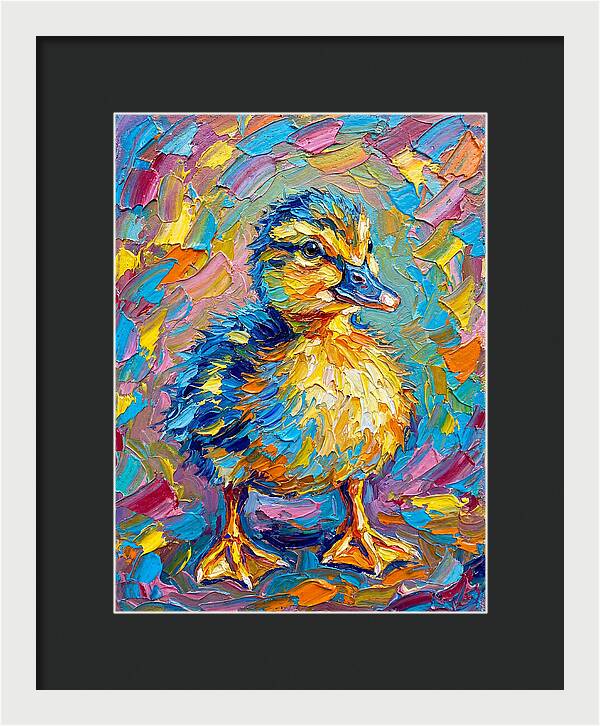 Duckling In Vibrant Colors
