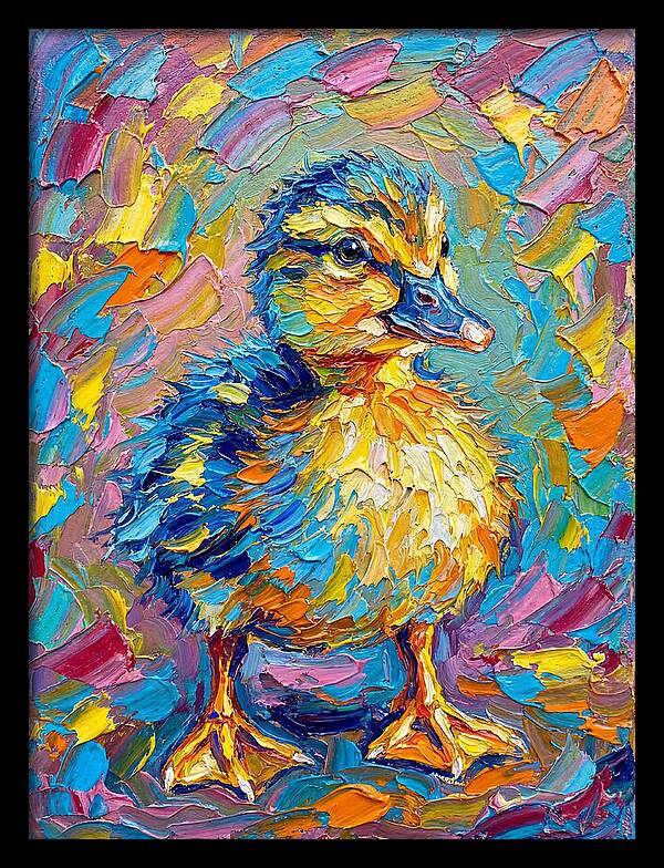Duckling In Vibrant Colors