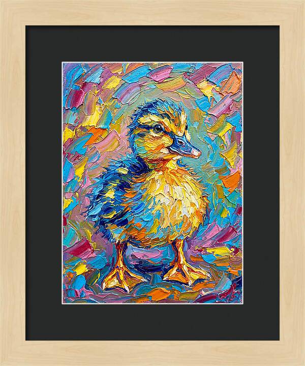 Duckling In Vibrant Colors