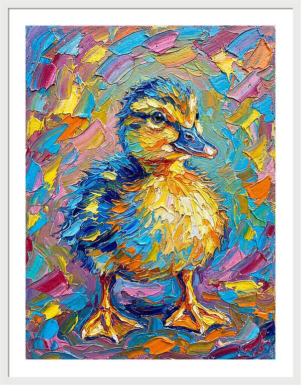 Duckling In Vibrant Colors