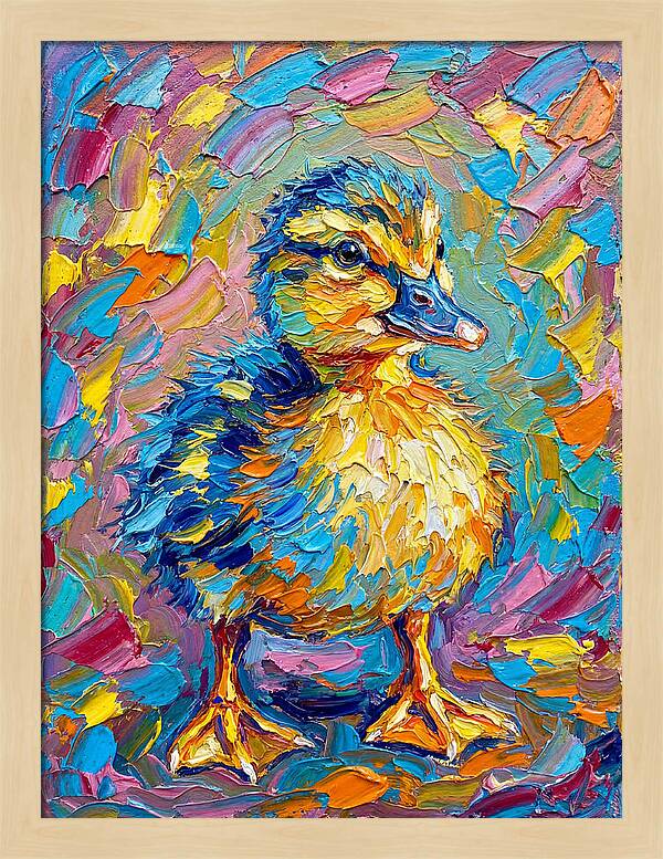 Duckling In Vibrant Colors