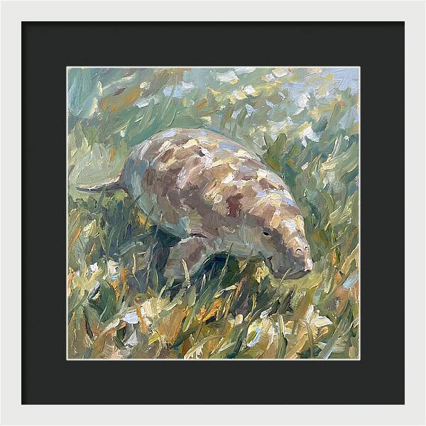Dugong Among Seagrass