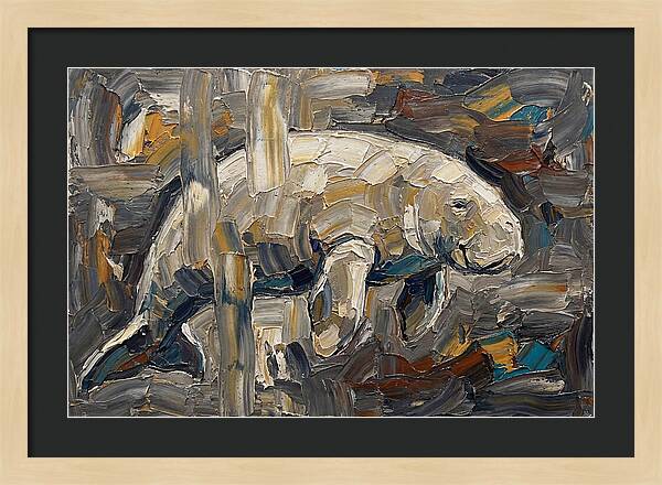 Dugong In Abstract Motion