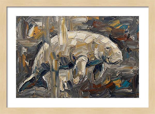 Dugong In Abstract Motion