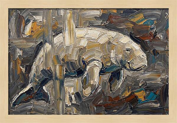 Dugong In Abstract Motion