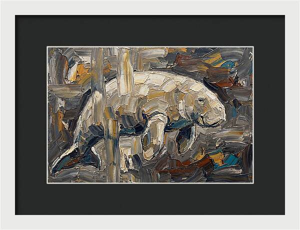 Dugong In Abstract Motion