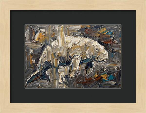 Dugong In Abstract Motion