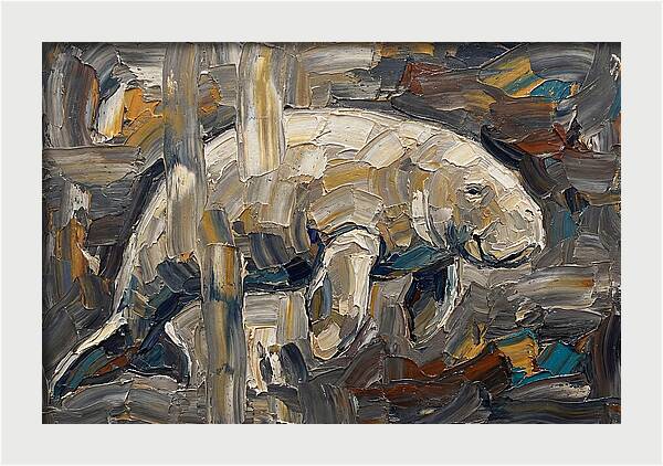 Dugong In Abstract Motion