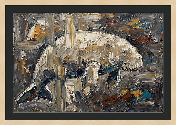 Dugong In Abstract Motion