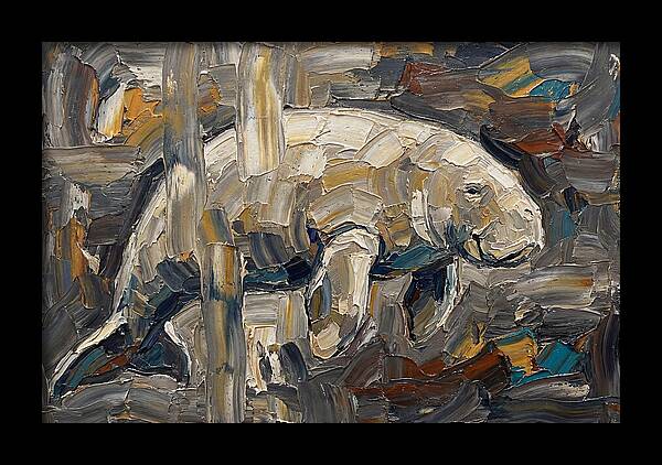 Dugong In Abstract Motion