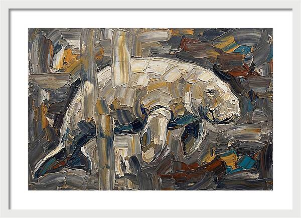 Dugong In Abstract Motion
